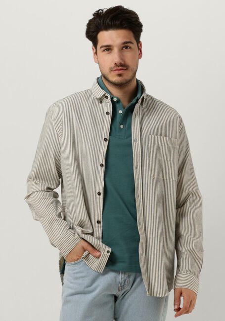 ANERKJENDT Chemise décontracté AKKONRAD L/S STRIPE SHIRT Sable - large