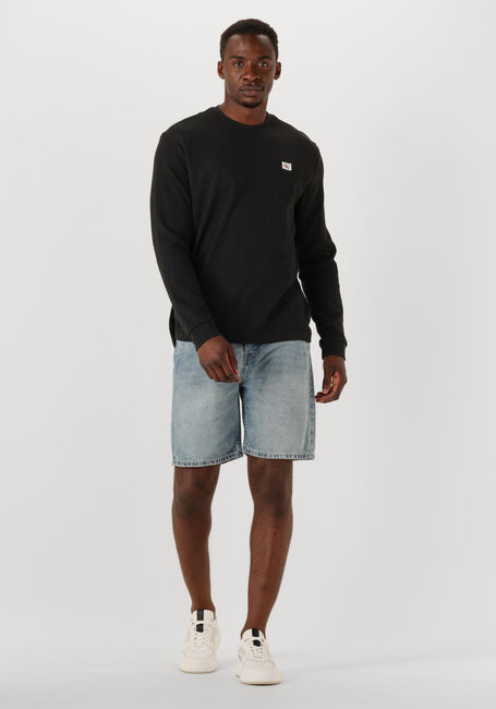 CALVIN KLEIN Pull LS WAFFLE BADGE CREWNK TEE en noir - large