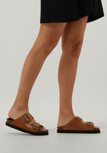 SCHOLL BEATRIZ Tongs en cognac - large