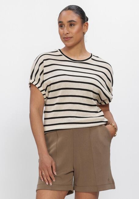 SUMMUM TOP STRIPED GAUZE Hauts & T-shirts Kaki - large