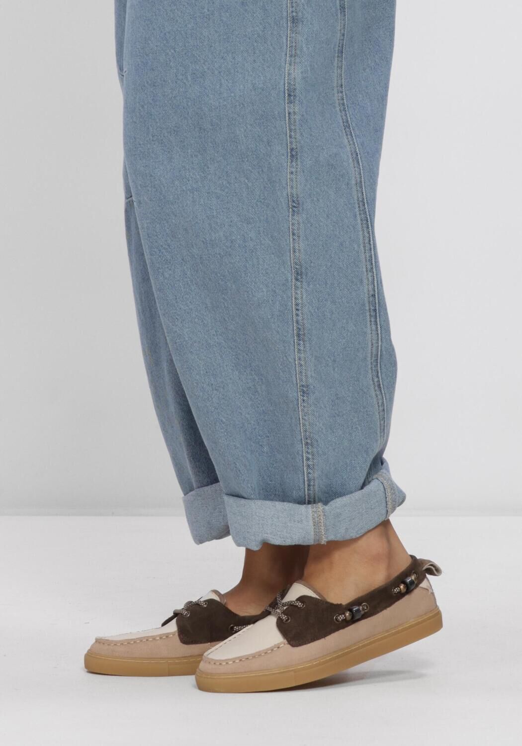 Beige STEFANO LAURAN Instappers SILK-06 - large