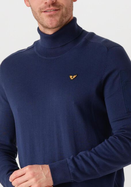PME LEGEND TURTLENECK COTTON KNIT Pulls & Gilets Bleu foncé - large