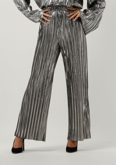 SELECTED FEMME Pantalon SLFNALINE TINNI HW RELAXED PANT en argent - large