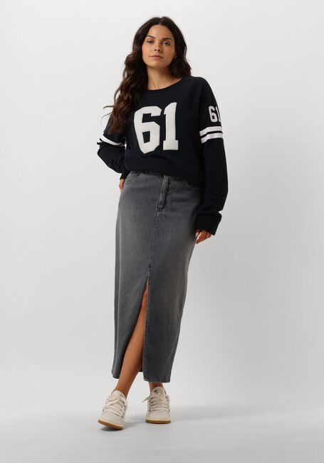 PENN & INK Jupe midi 679 SKIRT en gris - large