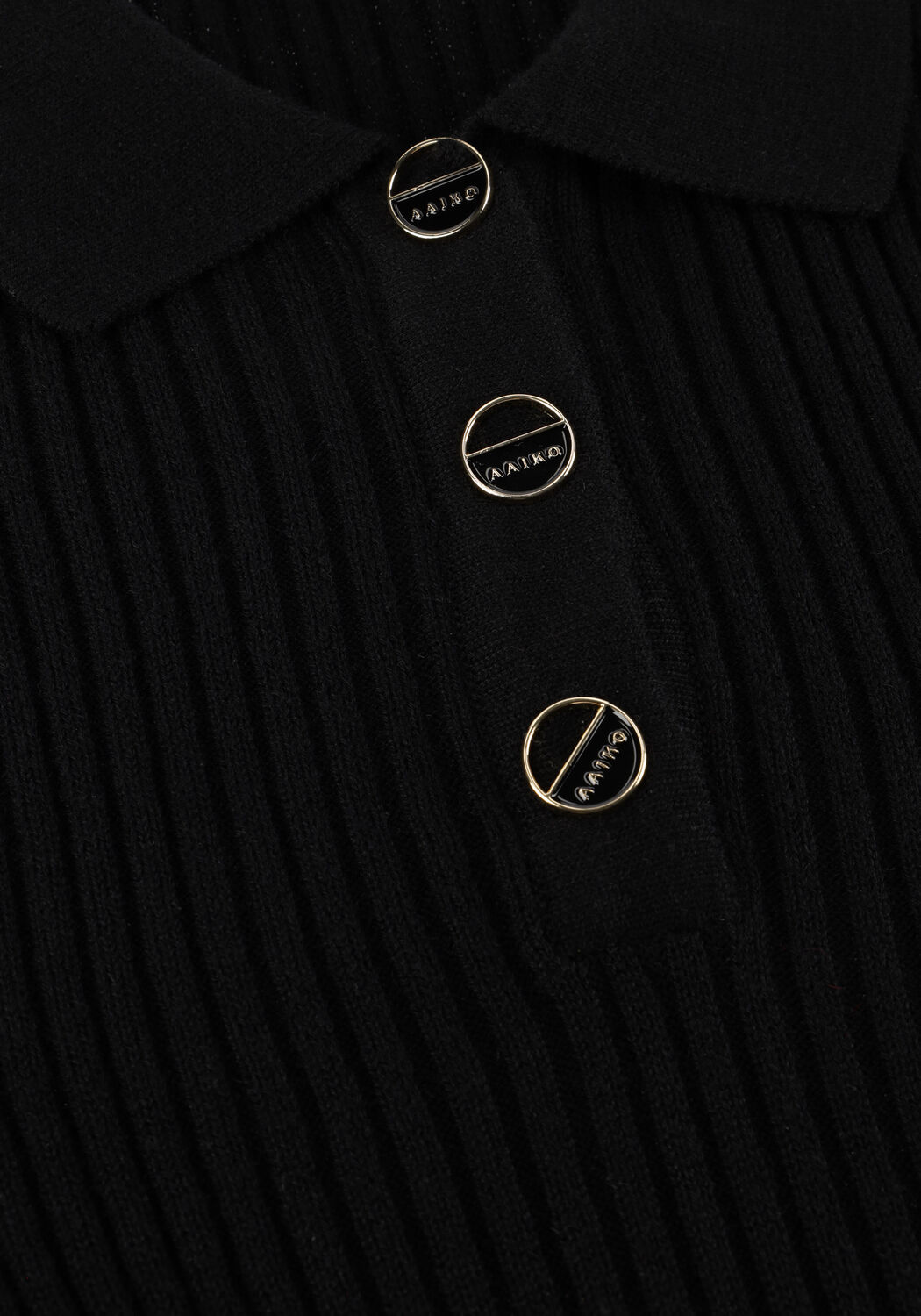 AAIKO Pull FLORES WO 310 en noir - large