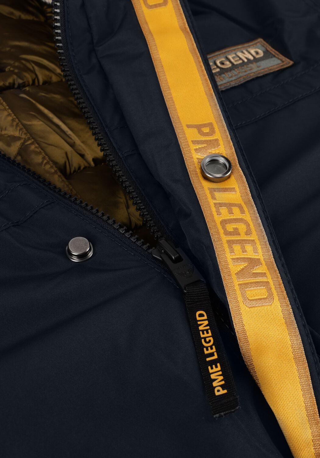 PME LEGEND Jack BOMBER JACKET ICE STRIPER 4.0 DEWSTER Bleu fonc&eacute; - large