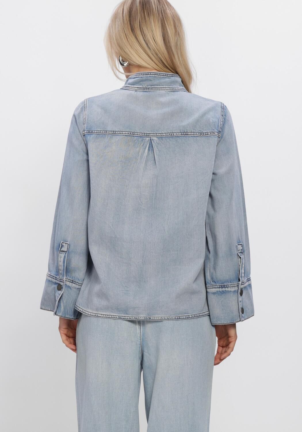 MY ESSENTIAL WARDROBE HILMAMW 171 BOXY BLOUSE Blouses en bleu - large