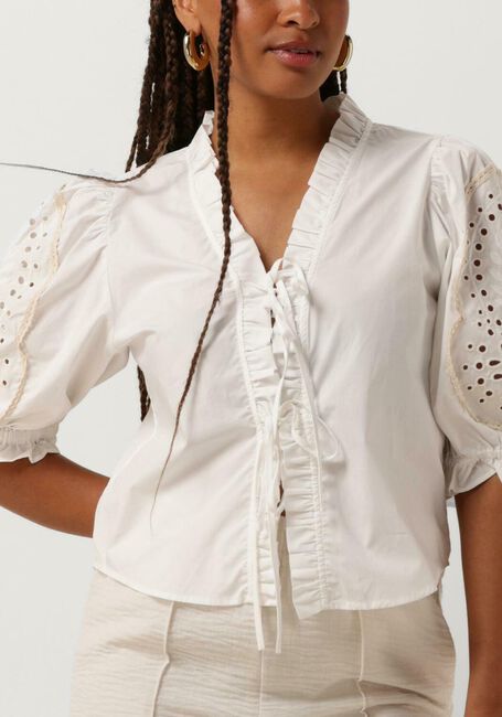 Witte OBJECT  OBJBRODERA S/S TOP - large