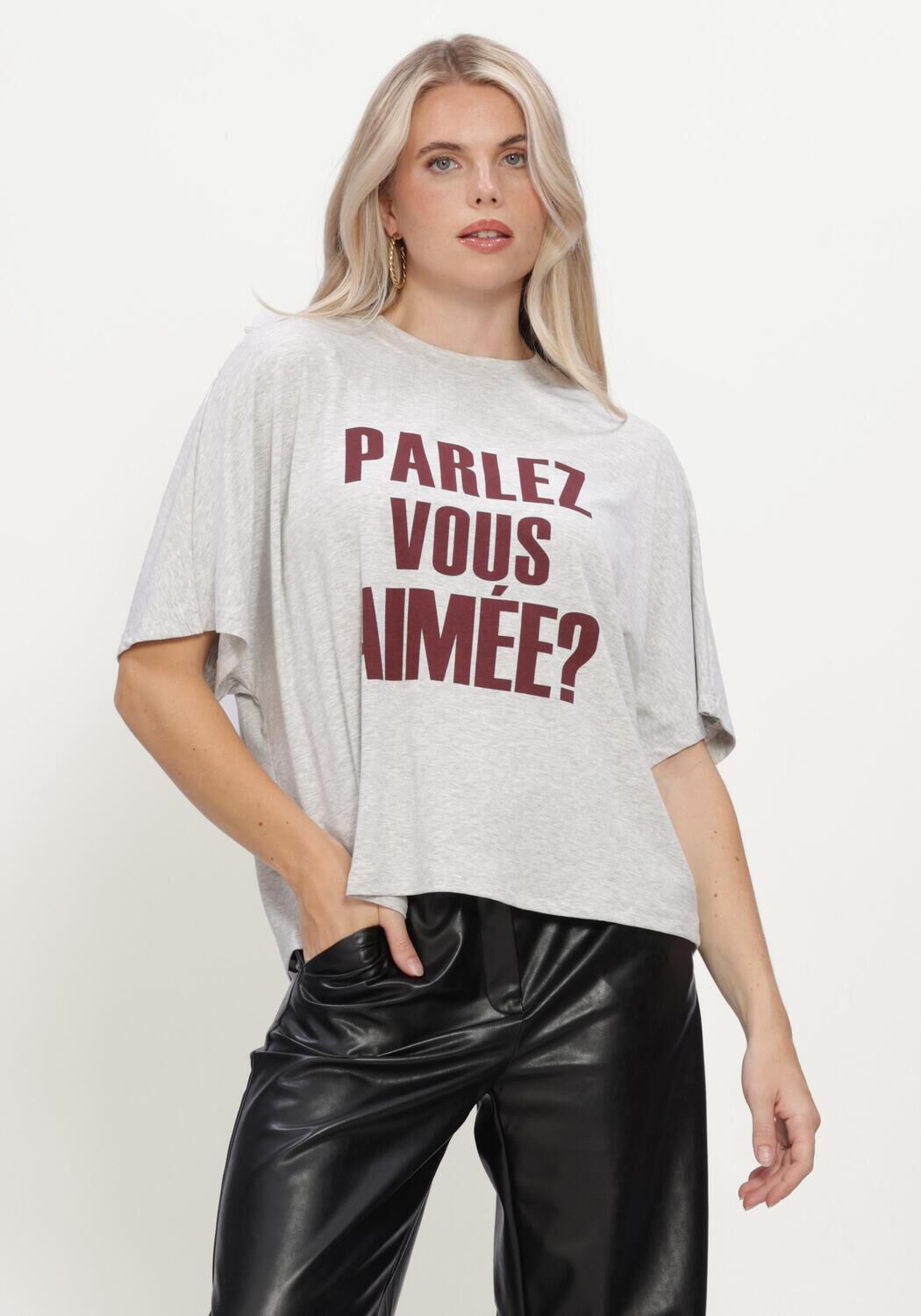 AIMEE THE LABEL ELARAW6 SHIRT Hauts & T-shirts en gris - large