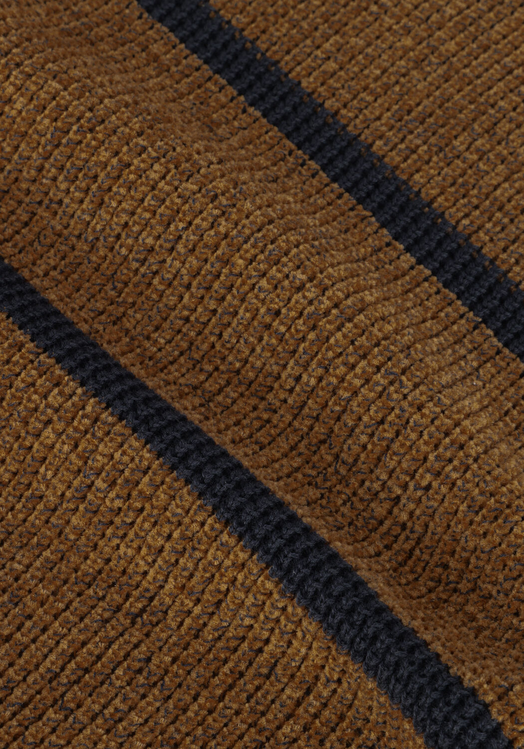 CAST IRON Pull R-NECK REGULAR FIT CHENILLE COTTON PLATED en camel - large