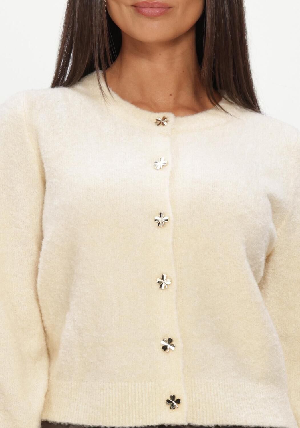 Creme YDENCE Trui CARDIGAN EDEN - large