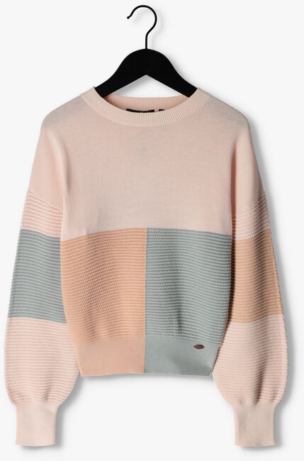 NOBELL Pull KESON COLORBLOCK KNITTED SWEATER en rose - large