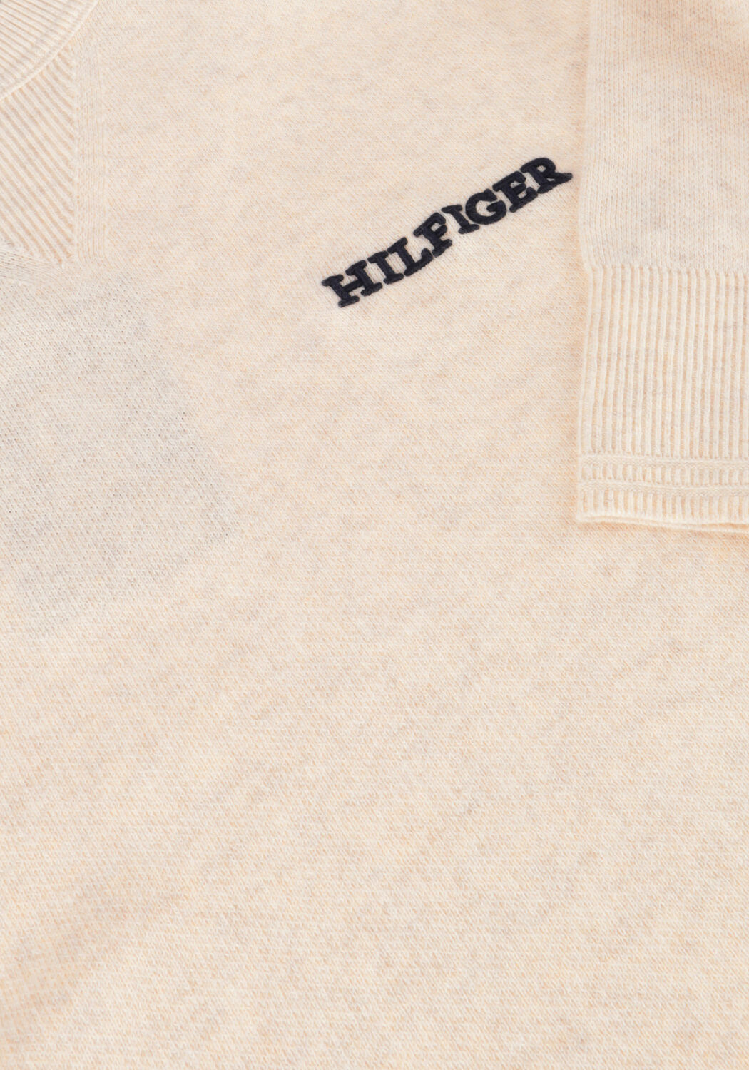 Beige TOMMY HILFIGER Trui SPECKLEDMOULINE GRAPHIC C NECK - large