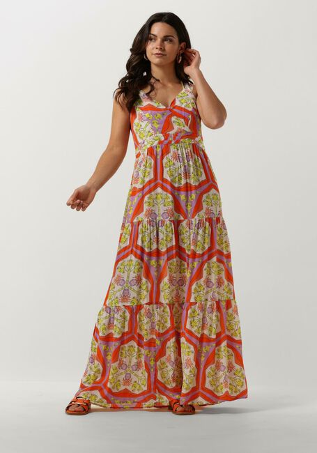 POM AMSTERDAM Robe maxi STRAP MARRAKESH SUMMER DRESS en orange - large