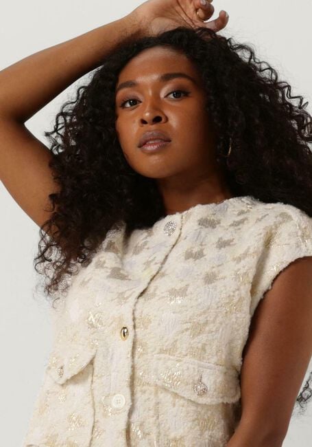 SEMICOUTURE Gilet Y2WN04 Écru - large