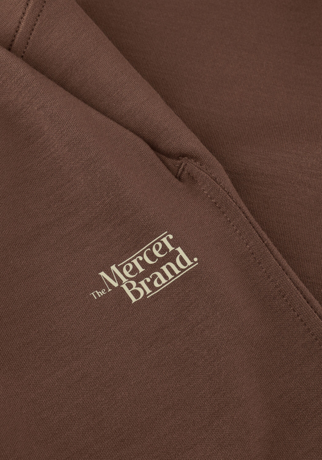 MERCER AMSTERDAM Pantalon de jogging THE MERCER SCUBA PANTS W en marron - large