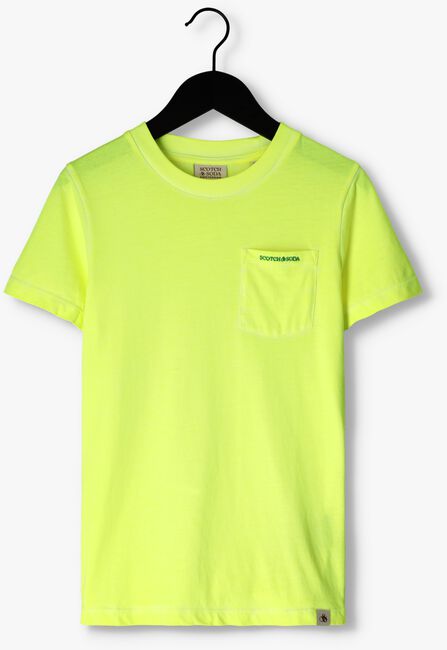 SCOTCH & SODA T-shirt SHORT SLEEVED CHEST POCKET T-SHIRT en jaune - large