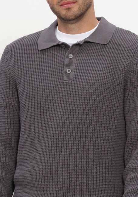 JC RAGS Pull POLO LONG SLEEVE EFE Gris fonc&eacute; - large