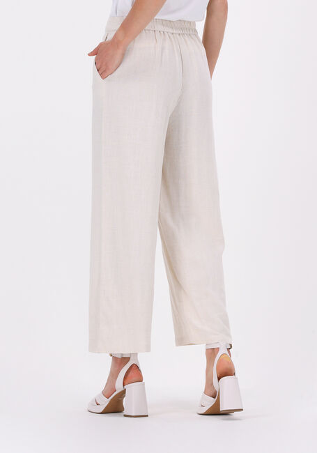 Beige MSCH COPENHAGEN Wijde broek MARIET ANKLE PANTS - large