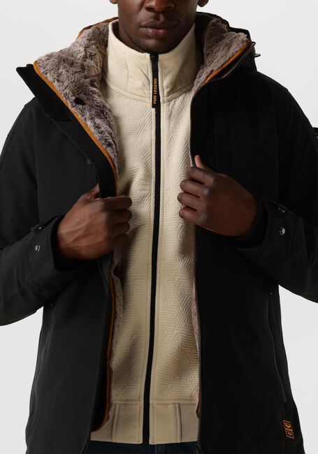 Zwarte PME LEGEND Jassen SEMI LONG JACKET SNOWPACK TRAIL RIPSTOP - large