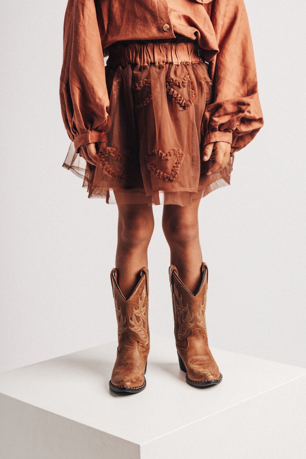 Bruine BAJE STUDIO Minirok CEDEIRA - large