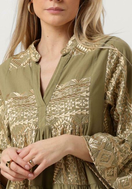 Groene GREEK ARCHAIC KORI Mini jurk 330652 - large