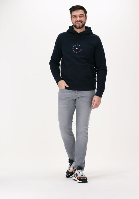 TOMMY HILFIGER Chandail ROUNDALL GRAPHIC HOODIE Bleu foncé - large