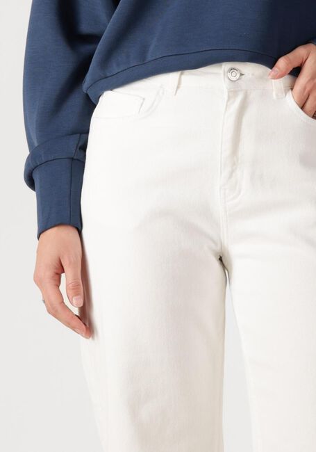 Witte COLOURFUL REBEL Wijde broek GAIAS HIGH RISE WIDE LEG DENIM PANTS - large