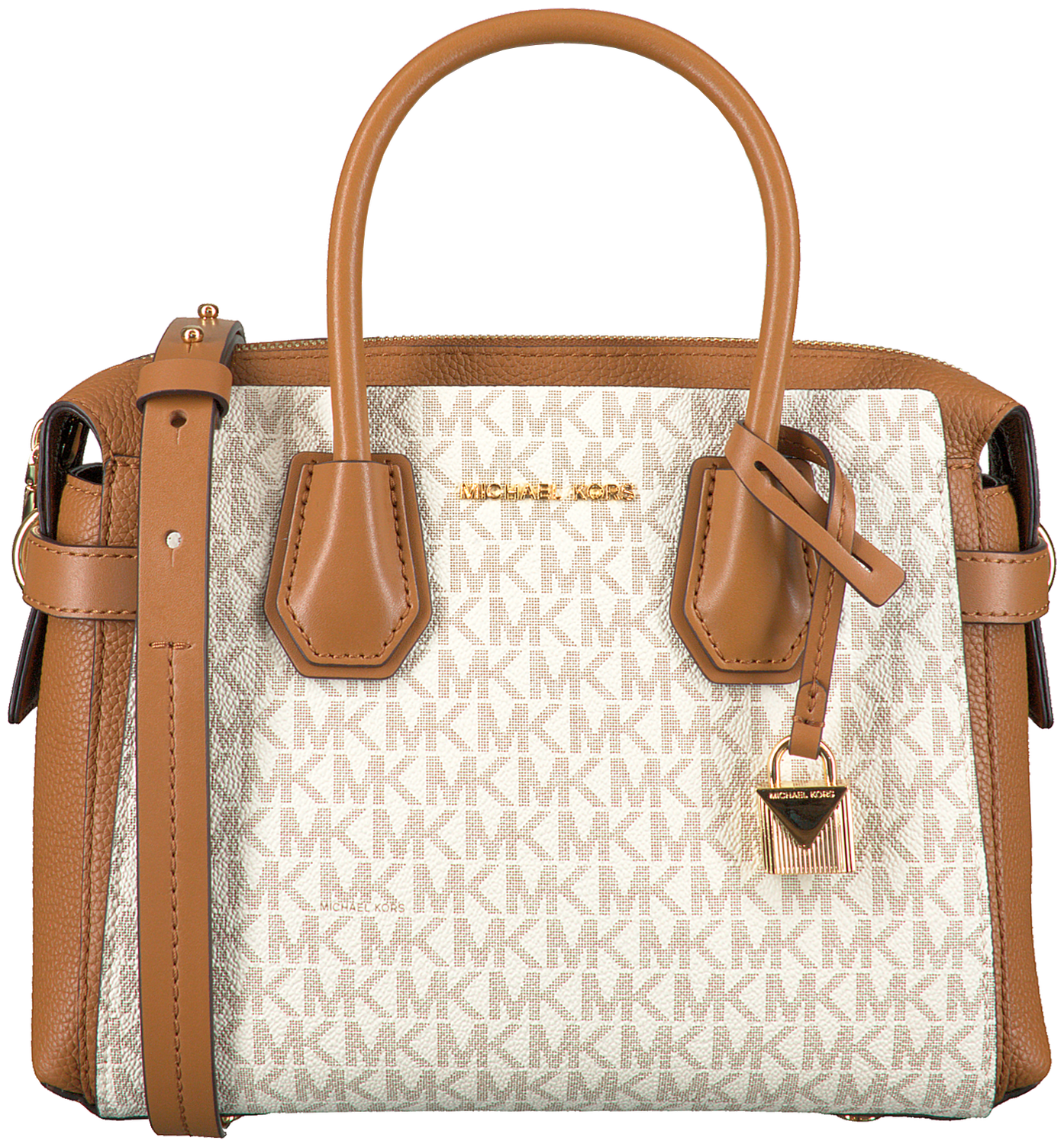 MICHAEL KORS Sac à main BELTED SM SATCHEL en beige - Omoda.be