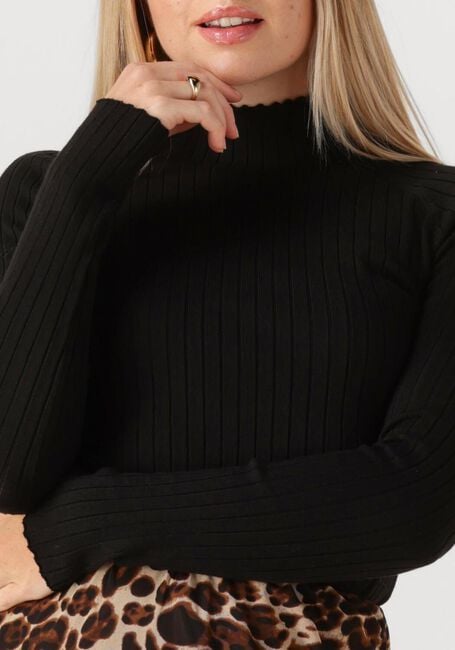 YDENCE Haut KNITTED TOP KIT en noir - large