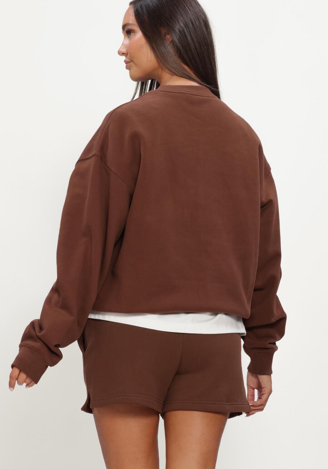 NIKE Chandail NIKE STUDIO FLEECE MIDDELZWAAR en marron - large