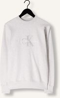 Grijze CALVIN KLEIN Trui CHENILLE MONOLOGO CREW NECK Grijze CALVIN KLEIN Trui CHENILLE MONOLOGO CREW NECK - medium