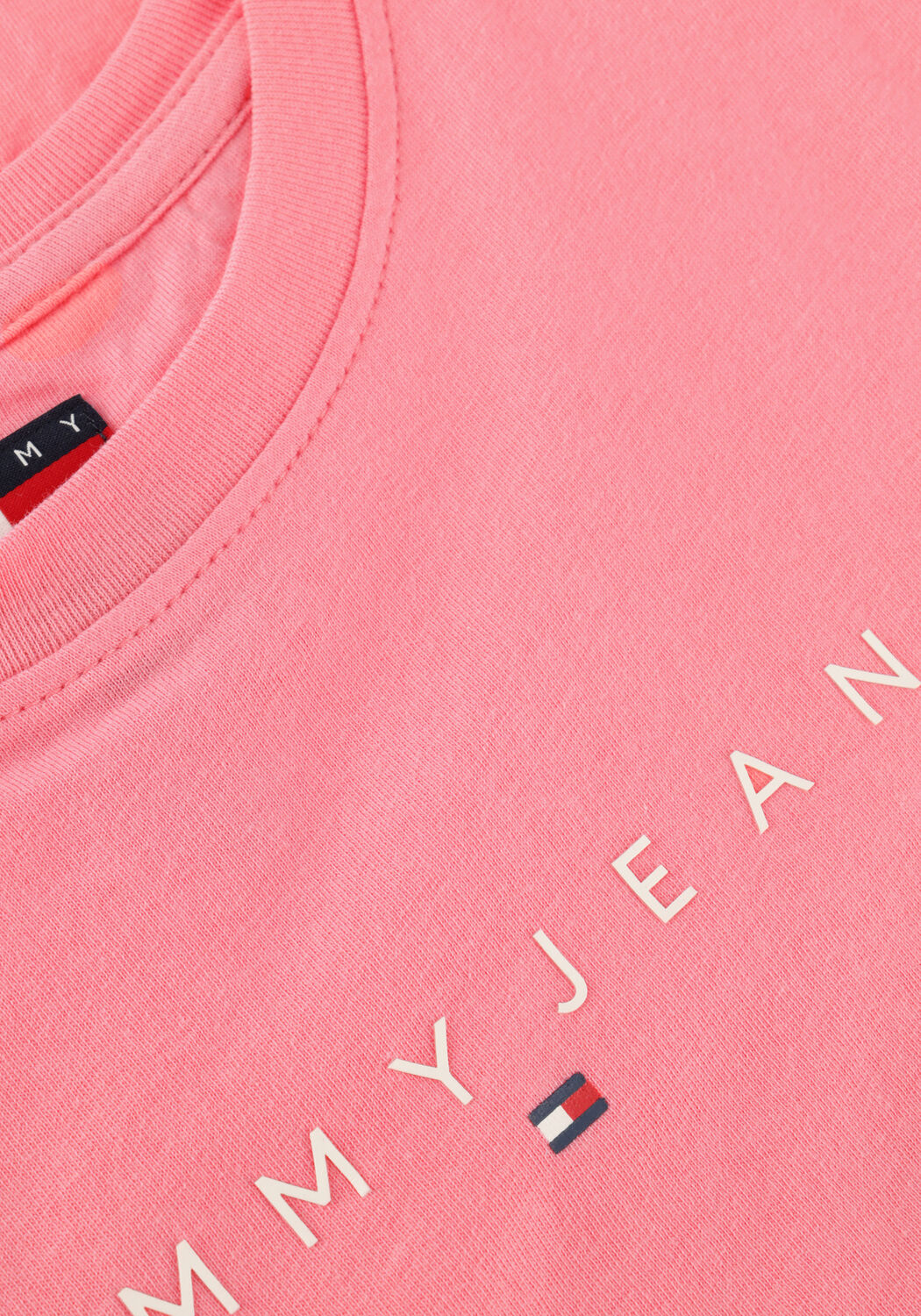TOMMY JEANS T-shirt TJW SLIM LINEAR TEE EXT en rose - large
