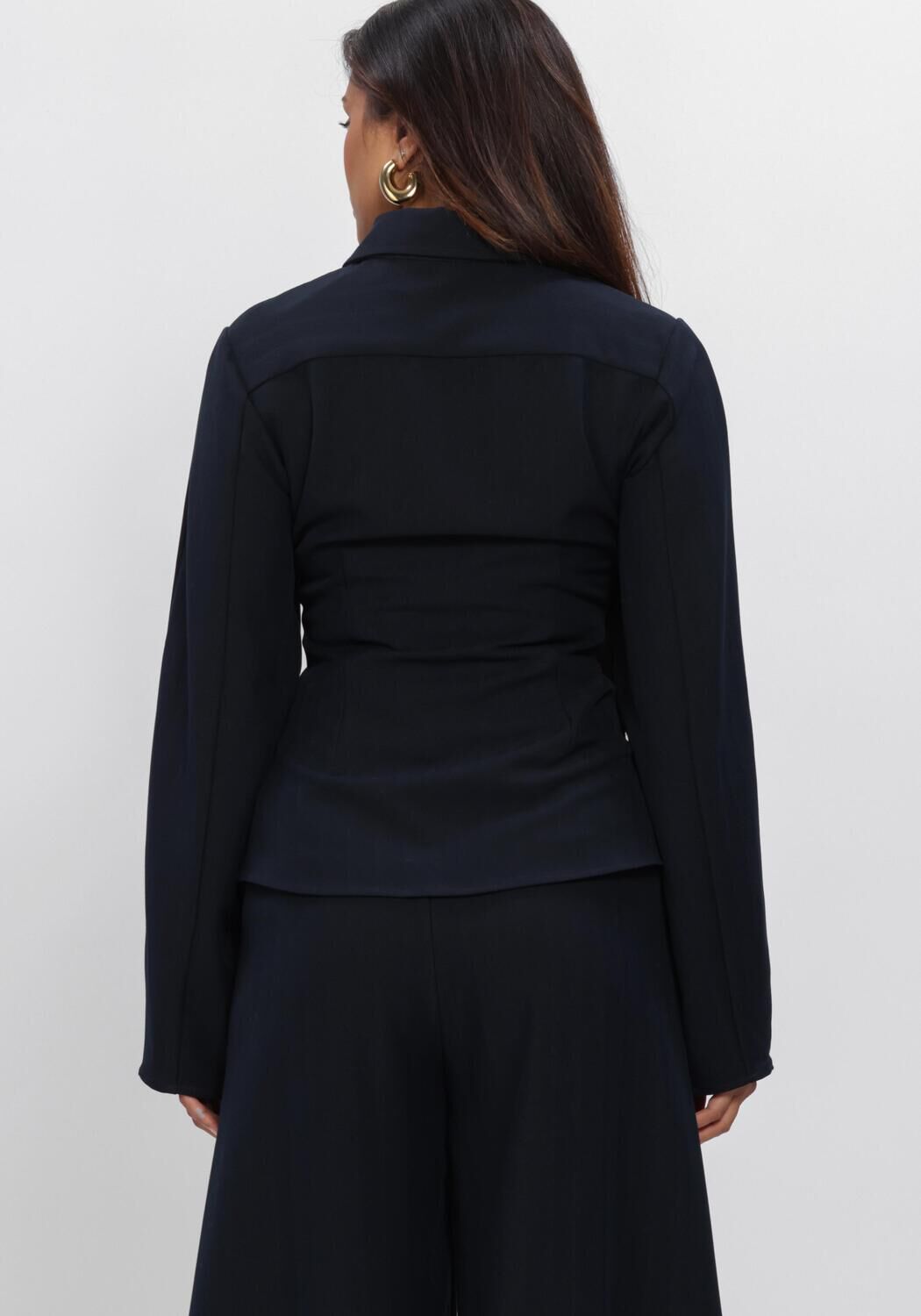 Donkerblauwe AMAYA AMSTERDAM  LOUI BLOUSE - large