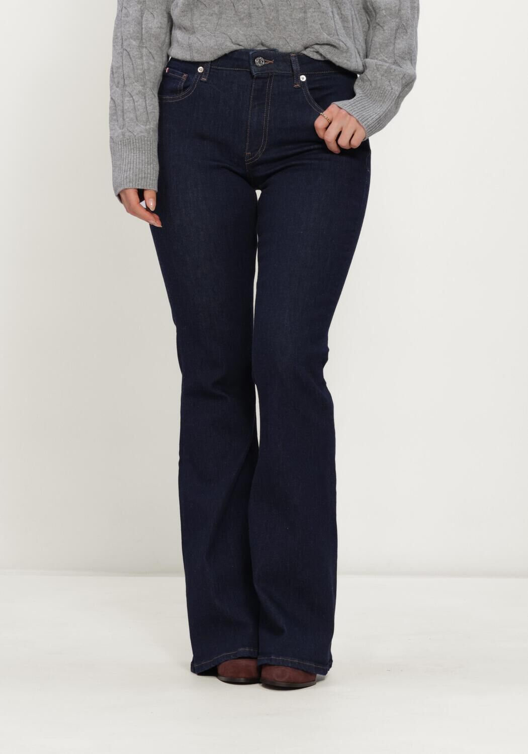 TOMMY HILFIGER Flared jeans LUNA MID RISE FLARE ESSENTIAL Bleu fonc&eacute; - large