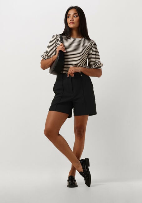 Zwarte JANSEN AMSTERDAM Broeken/jumpsuits WQ441 WOVEN HIGH WAISTED SHORT - large