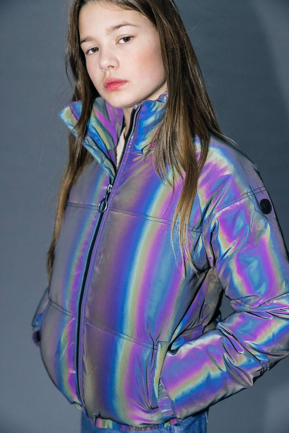 LOOXS 10sixteen Veste matelass&eacute; 10SIXTEEN REFLECTIVE OUTERWEAR JACKET en gris - large