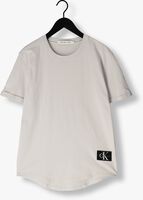 Grijze CALVIN KLEIN T-shirt BADGE TURN UP SLEEVE