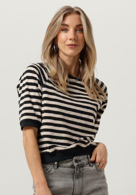 BY-BAR Haut NEVA SLUB STRIPE TOP en noir - large