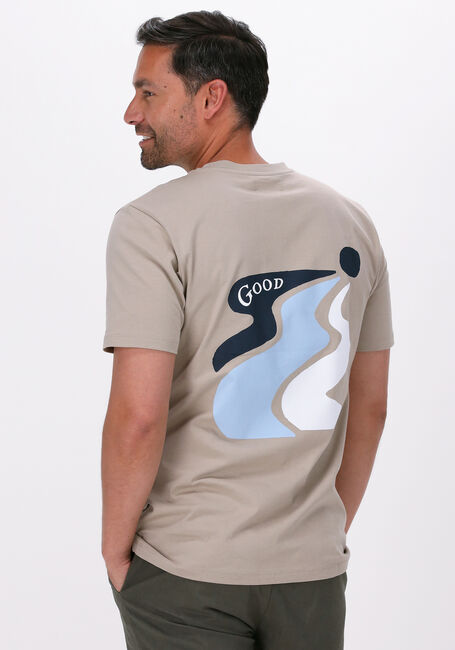 THE GOODPEOPLE T-shirt TEX en beige - large