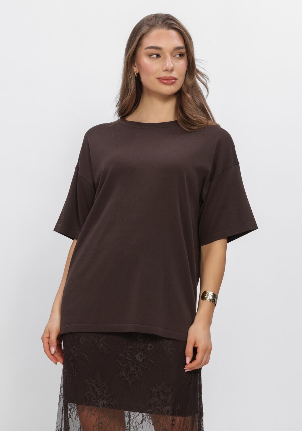 MSCH COPENHAGEN T-shirt MSCHTERINE TEE Gris clair - large