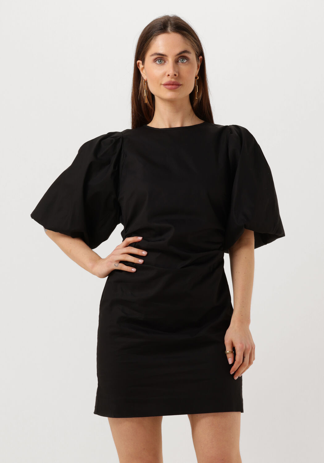 Zwarte SECOND FEMALE Mini jurk MATISOL MINI DRESS Omoda