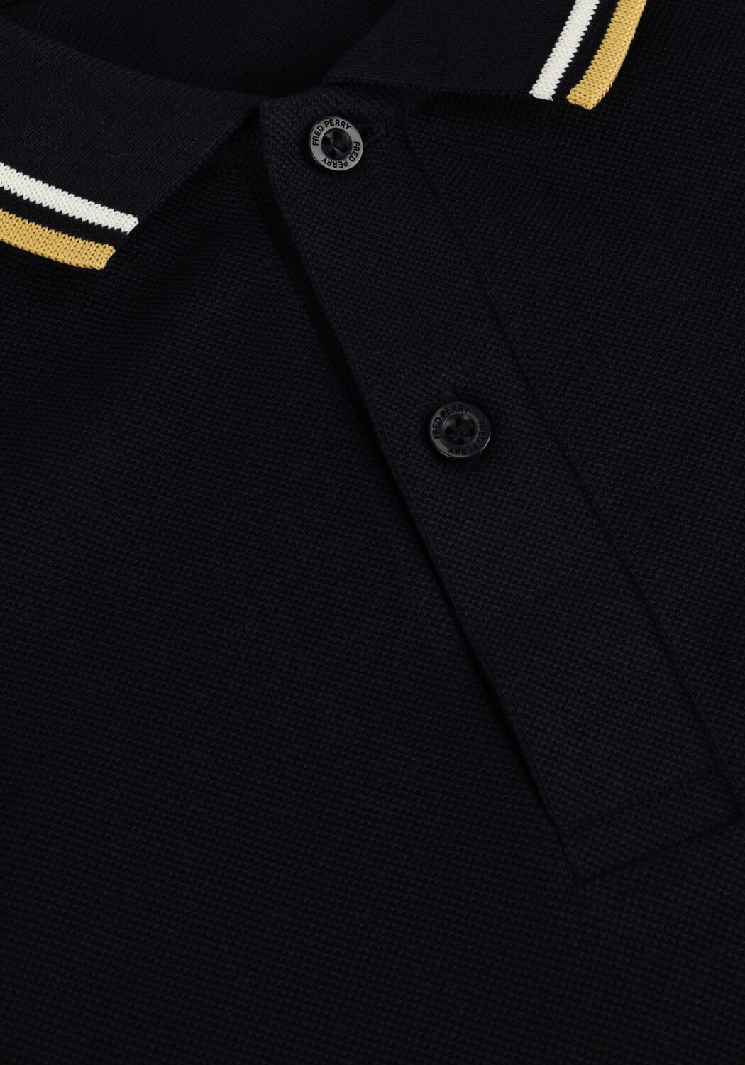 Blauwe FRED PERRY Polo TWIN TIPPED FRED PERRY SHIRT LONG SLEEVE - large