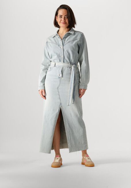 CIRCLE OF TRUST Robe maxi BELLA DNM DRESS Bleu clair - large