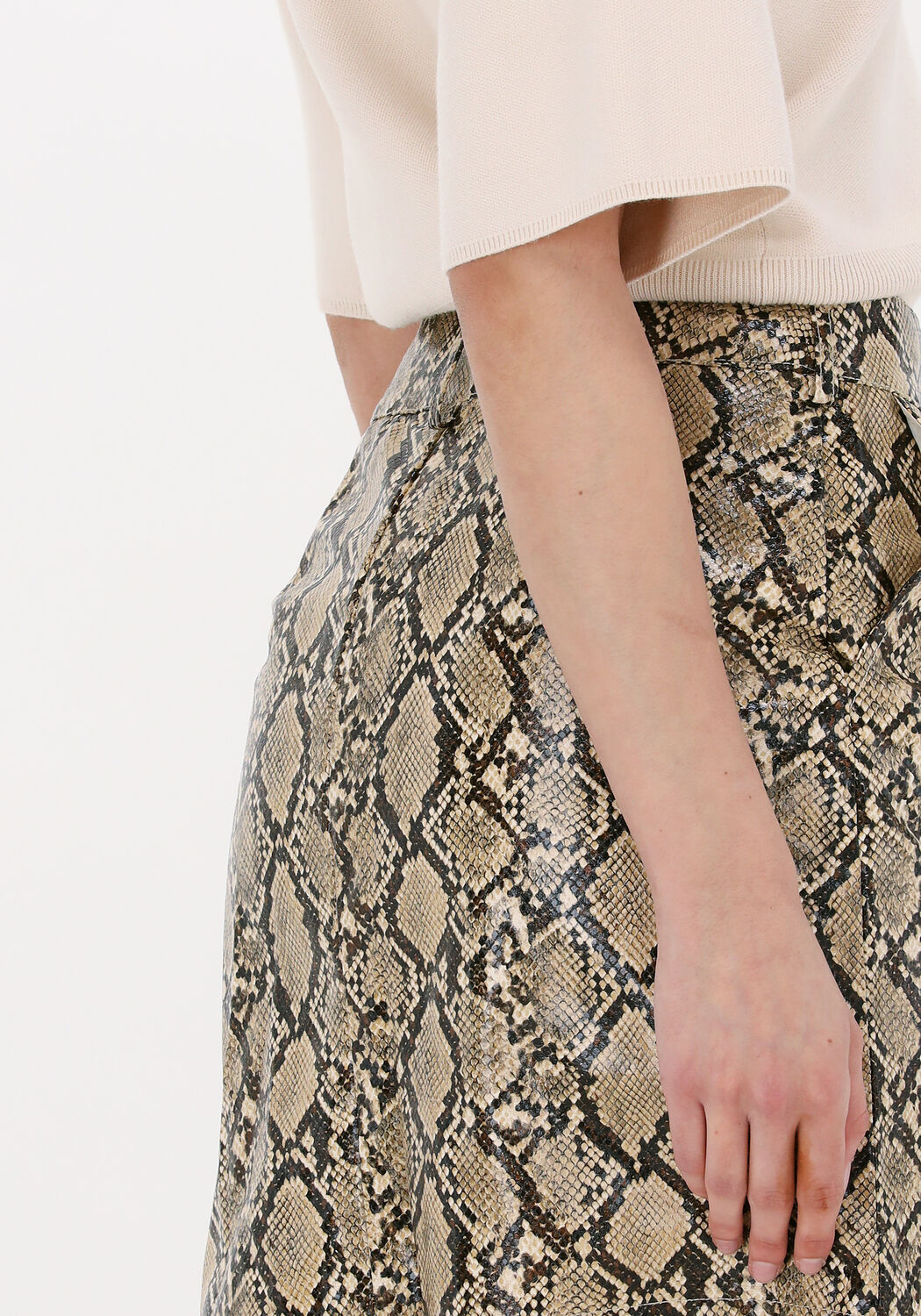 NA KD Mini jupe PU MINI SKIRT en marron Omoda