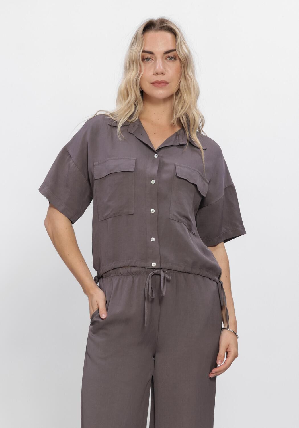 SIMPLE BLOUSE Blouses en gris - large