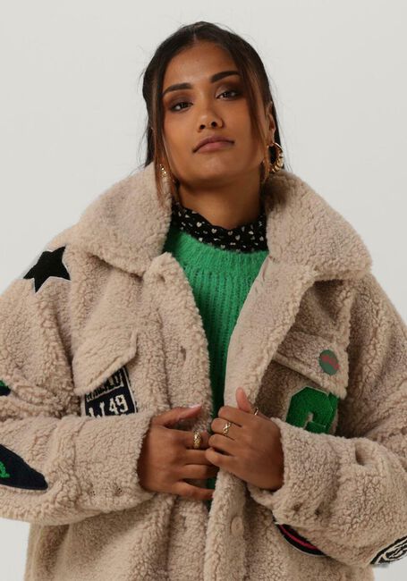 GOOSECRAFT Manteau Teddy KATE BADGE Sable - large