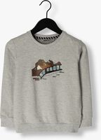 Grijze MOODSTREET Sweater CHEST PRINT SWEATER - medium