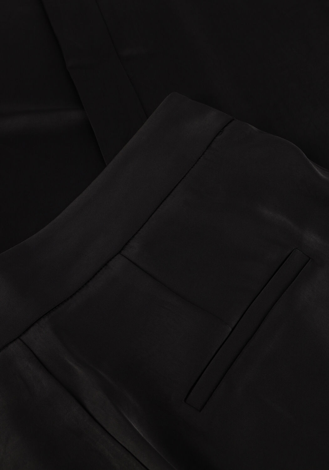 Zwarte NEO NOIR Pantalon DEBRA HEAVY SATEEN PANTS - large