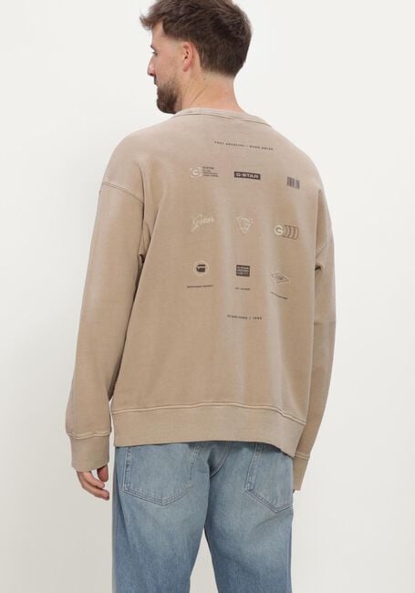 G-STAR RAW Chandail WASHED MULTI GR RELAXED R SW en beige - large